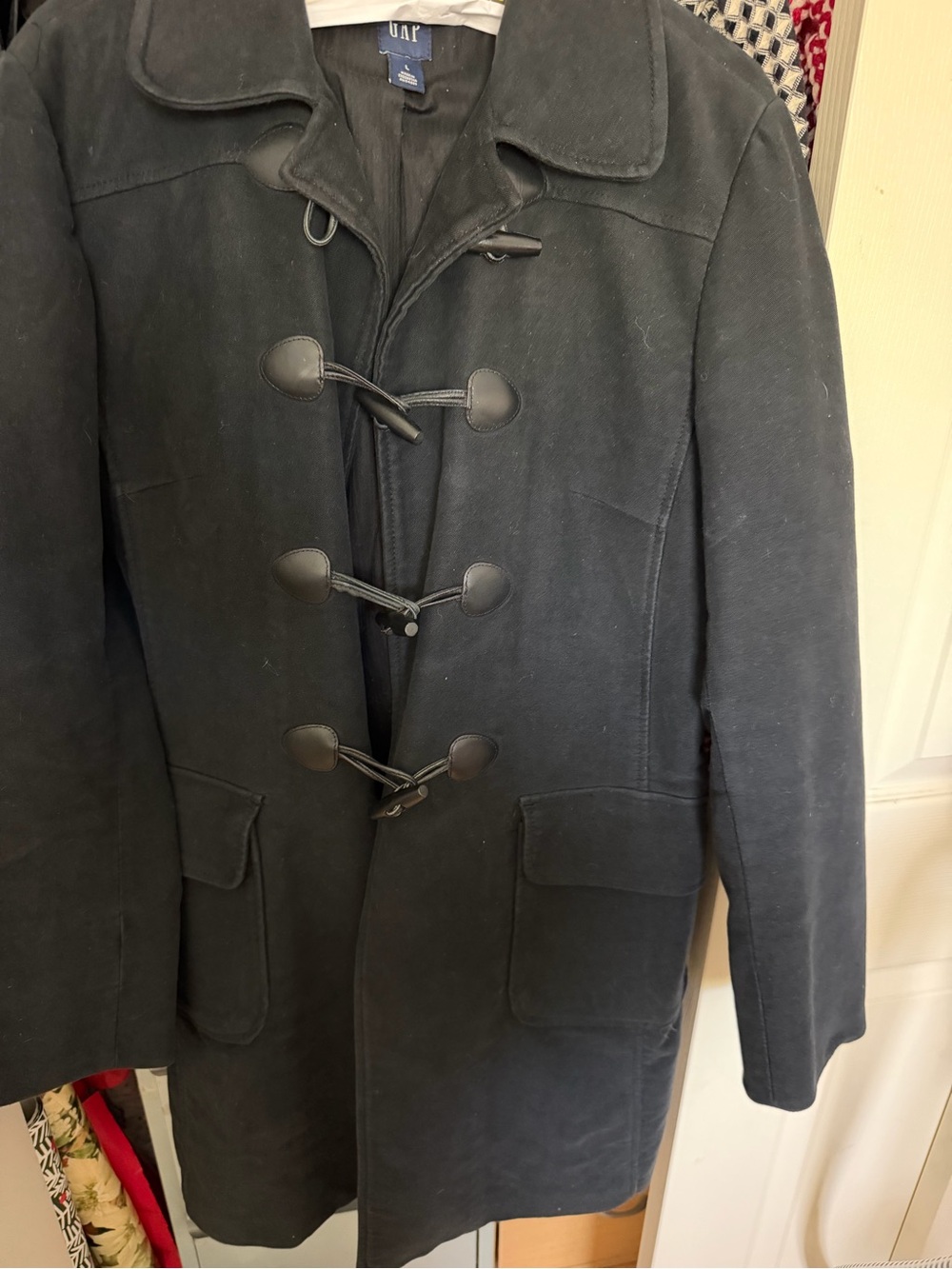 GAP Men’s Black Toggle Pea Coat